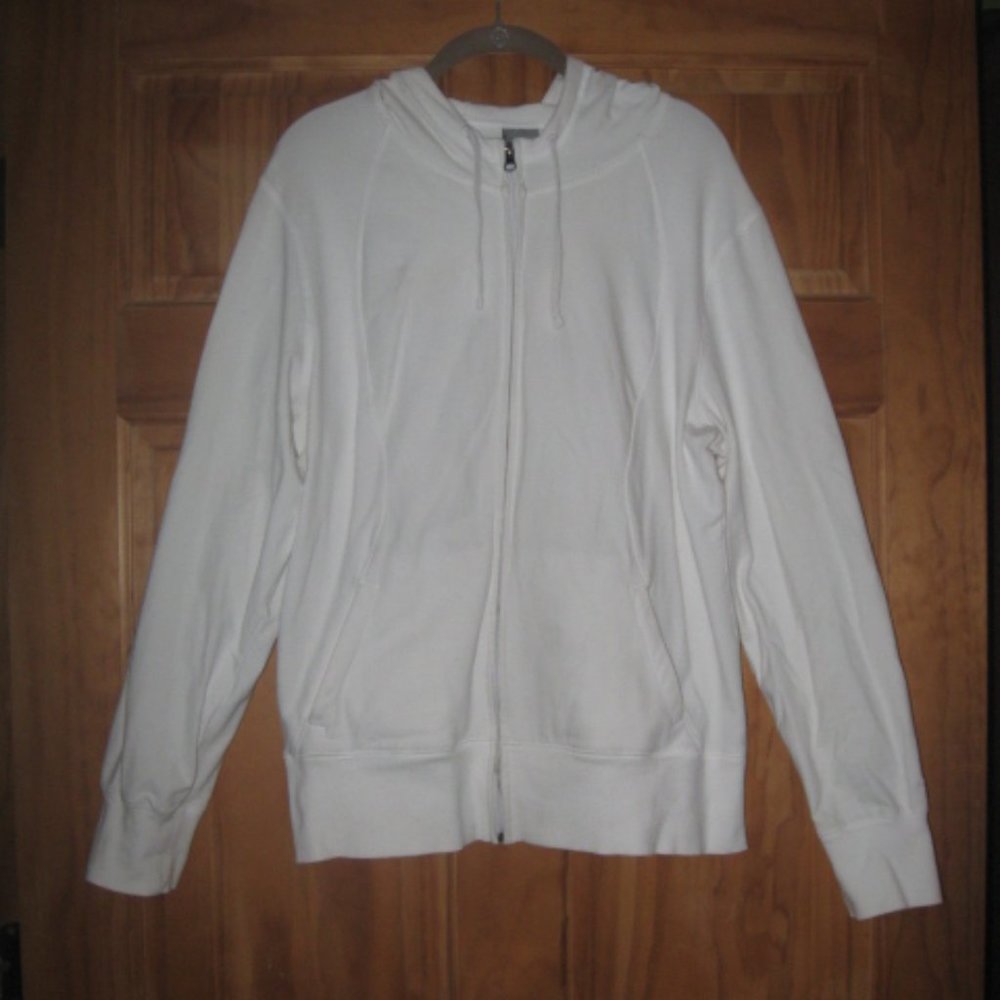 C9 by Champion White Hooded Zip Up Jacket
